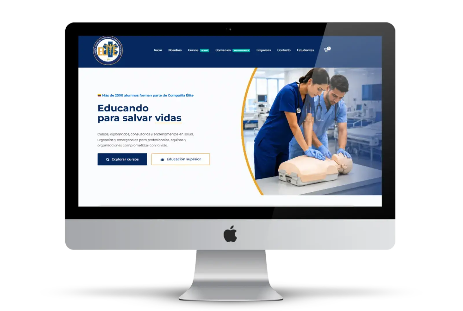 Compañía Élite LMS platform project preview